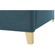 POLSTERBETT Lattenrost, Bettkasten Blau 140/200 cm  - Blau/Eichefarben, KONVENTIONELL, Holz/Textil (140/200cm) - Hom`in