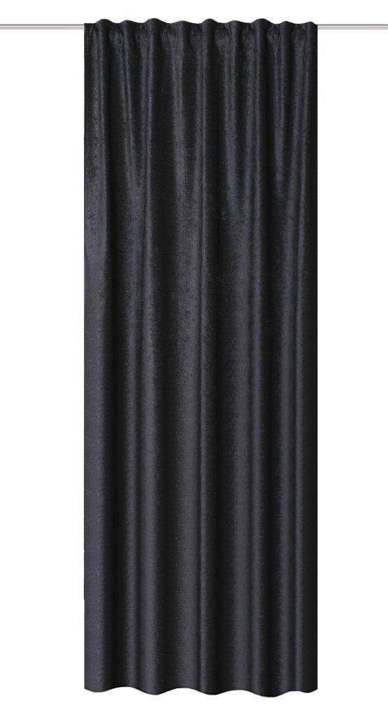 FERTIGVORHANG blickdicht  - Anthrazit, Basics, Textil (135/245cm)