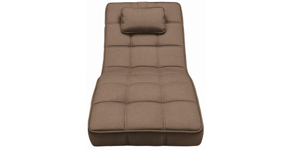 RELAXLIEGE Webstoff Braun  - Schwarz/Braun, Design, Textil/Metall (74/86/162cm) - Hom`in