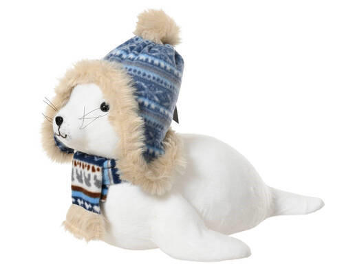 SEEHUND - Blau/Creme, LIFESTYLE, Kunststoff (30,00/20/23cm)