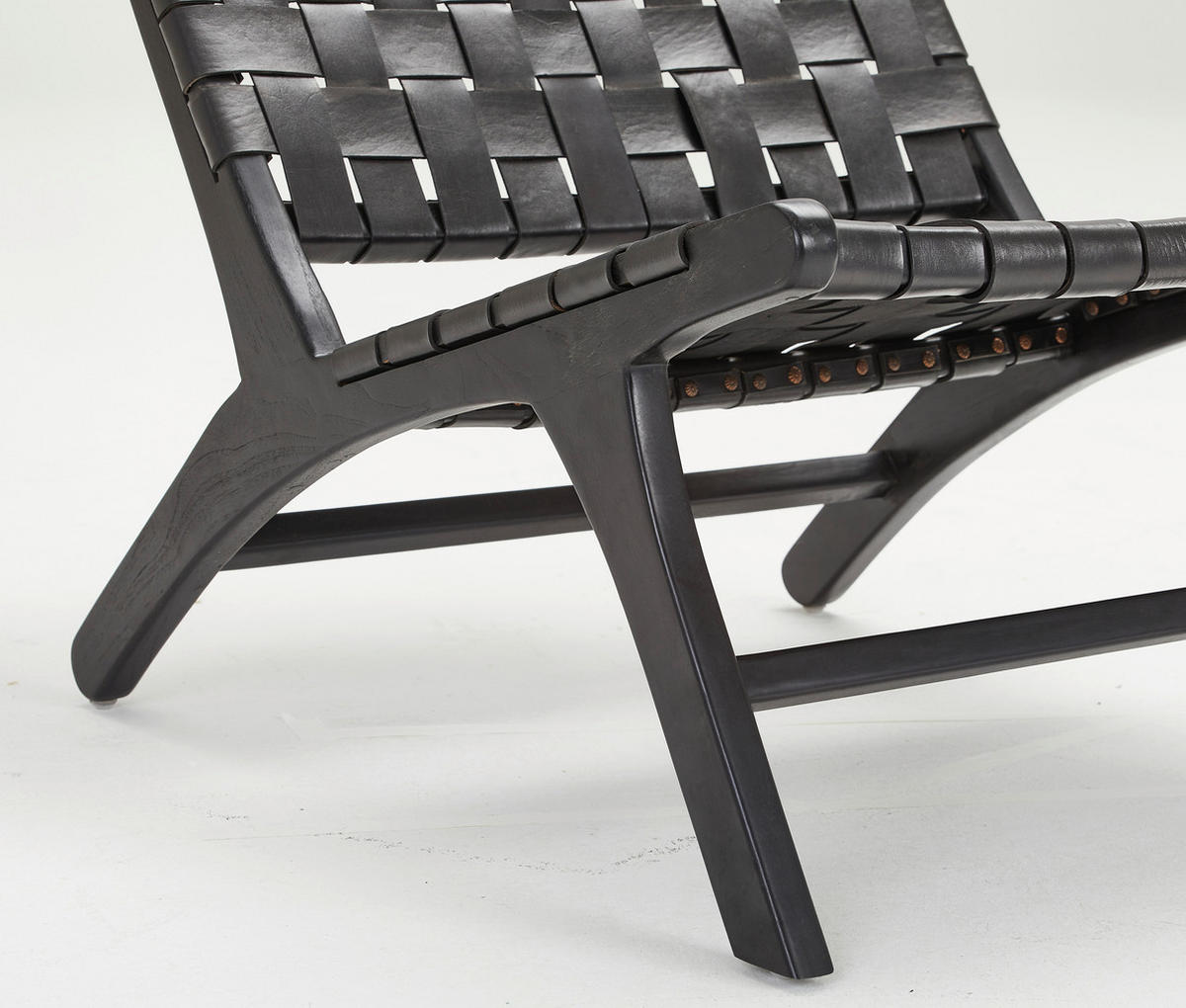 FOTEL - fekete, Basics, bőr/fa (65/98/90cm) - MID.YOU