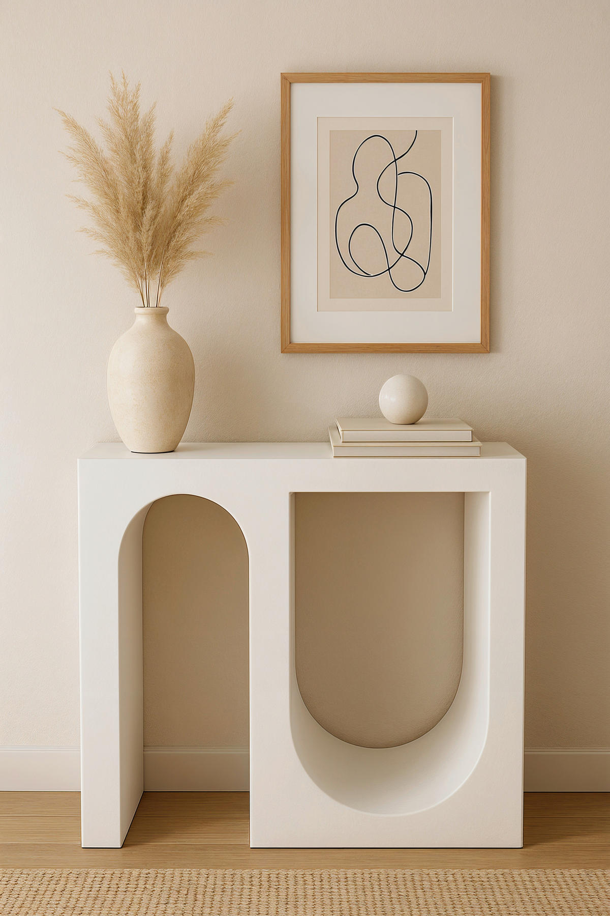 KONSOLENTISCH Weiß  - Weiß, Design, Holzwerkstoff/Stein (78/80/33cm) - MID.YOU