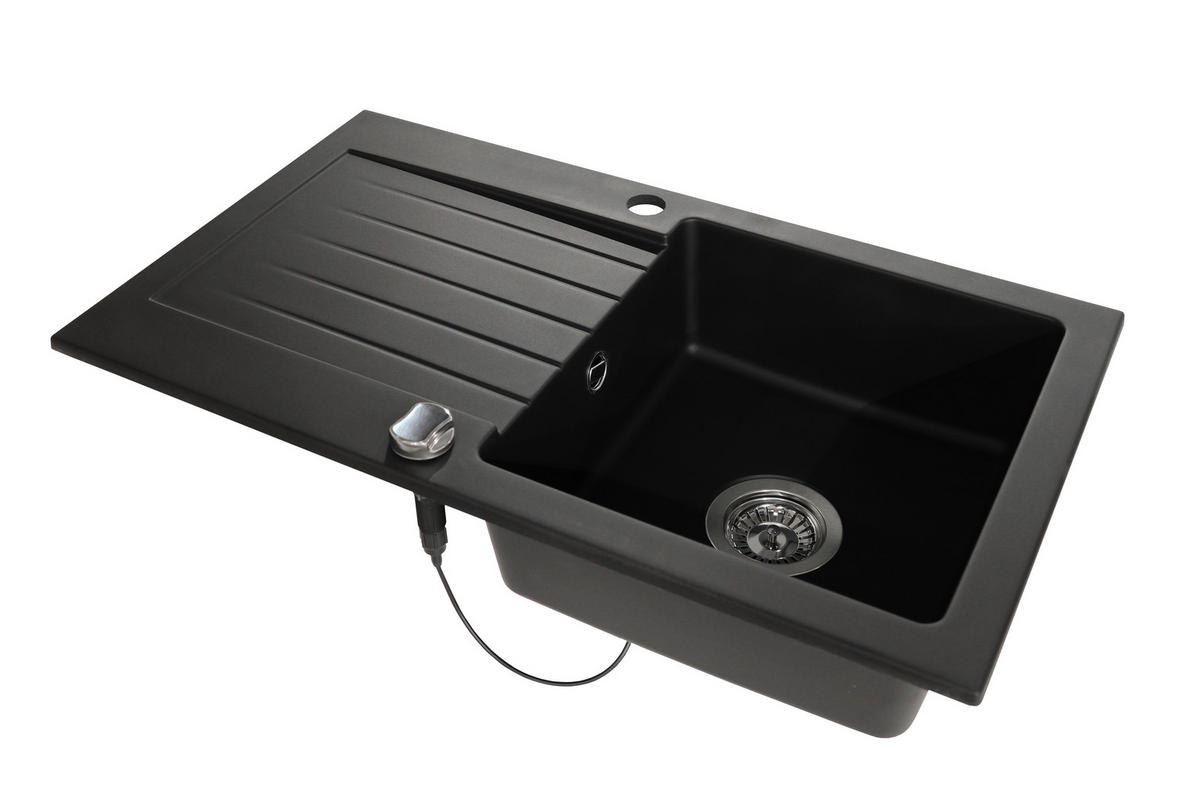 KÜCHENBLOCK 264 cm   in Eichefarben  - Eichefarben/Anthrazit, Trend, Holzwerkstoff/Kunststoff (264cm) - P & B