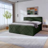 BOXSPRINGBETT 180/200 cm  in Grün  - Schwarz/Grün, MODERN, Holz/Kunststoff (180/200cm) - MID.YOU