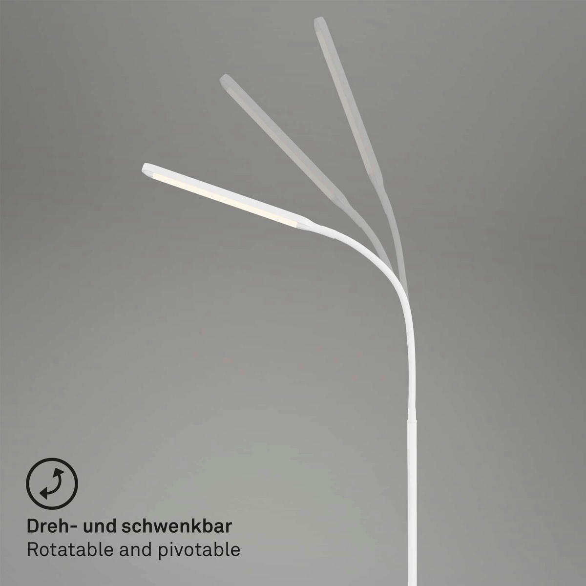 LED SVJETILJKA PODNA Pivaz  - bijela, Trend, plastika (126,5/21/66cm)