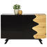 KOMODA SIDEBOARD - černá/barvy dubu, Design, kov/kompozitní dřevo (120/75/41,5cm) - Carryhome KOMODA SIDEBOARD - černá/barvy dubu, Design, kov/kompozitní dřevo (120/75/41,5cm) - Carryhome