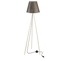 STEHLEUCHTE Platino 48/48/150 cm  - Goldfarben, KONVENTIONELL, Kunststoff/Metall (48/48/150cm)