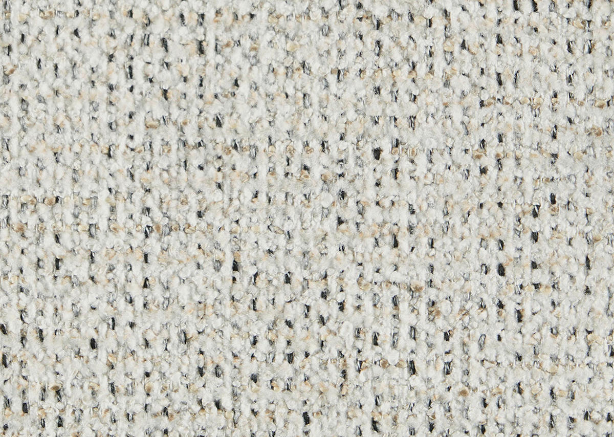 ECKSOFA Chenille Creme  - Creme/Schwarz, Design, Holz/Textil (132/240cm) - Koinor