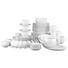 KOMBINOVANÝ SERVIS, 84dílné, porcelán - bílá, Basics, keramika - Seltmann Weiden KOMBINOVANÝ SERVIS, 84dílné, porcelán - bílá, Basics, keramika - Seltmann Weiden