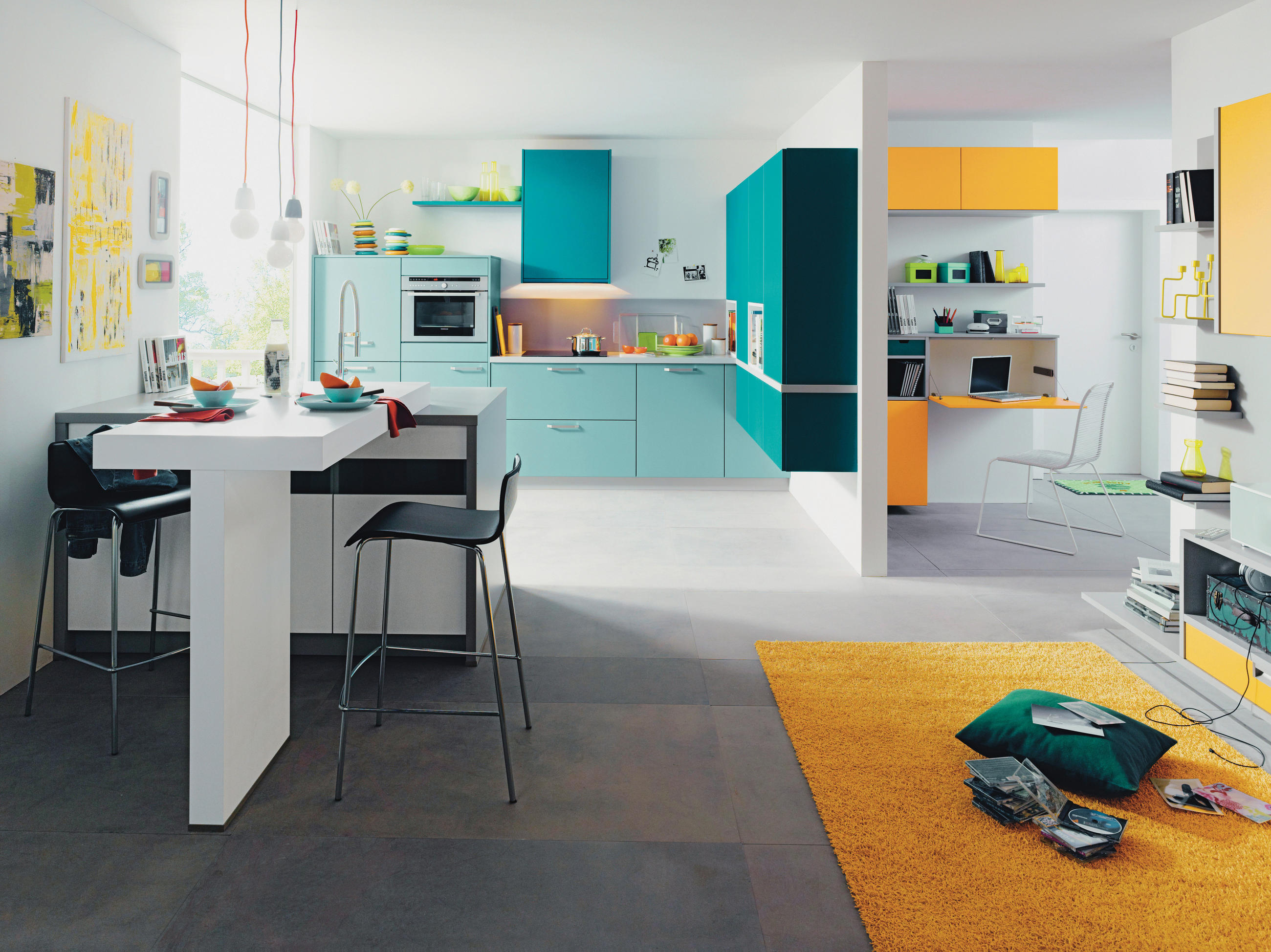 EINBAUKÜCHE  - Design, Holzwerkstoff - Novel