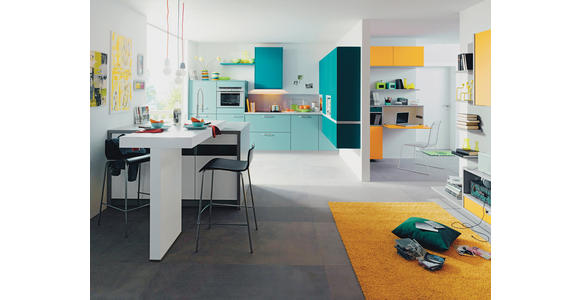 EINBAUKÜCHE   - Design, Holzwerkstoff - Novel