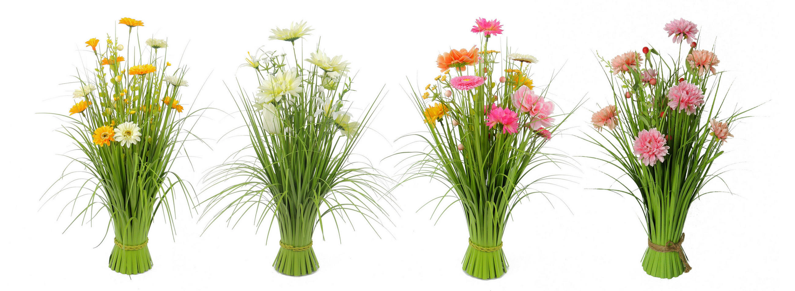 DEKORATIONSGRÄS - vit/pink, Lifestyle, metall/plast (50cm)