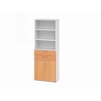 AKTENSCHRANK Weiß, Buchefarben  - Buchefarben/Weiß, Basics, Holzwerkstoff (80/215,6/41,7cm) - Venda