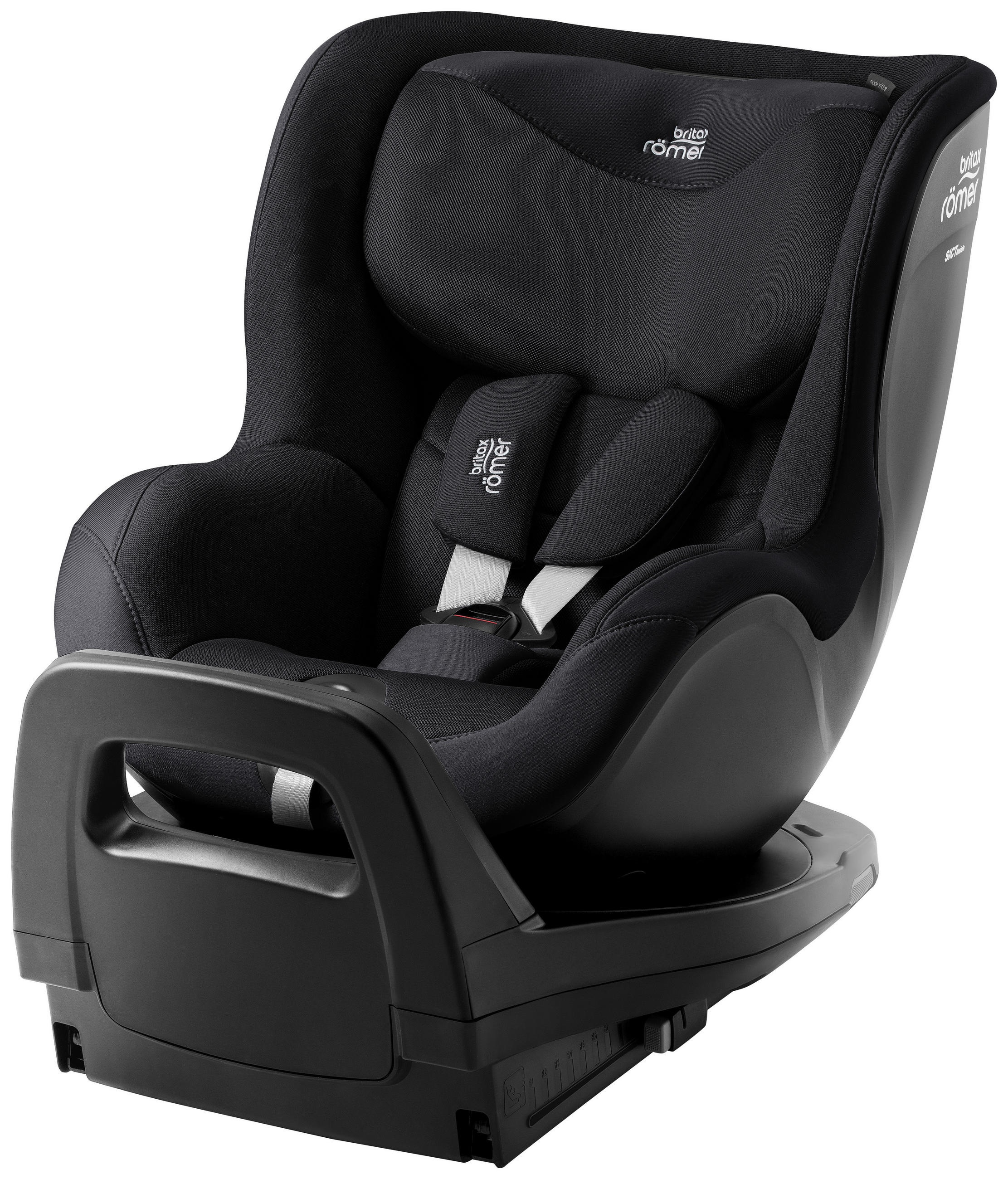 REBOARDER-KINDERSITZ Dualfix Pro M  - Schwarz, Basics, Kunststoff/Textil (44/48/74cm) - Britax Römer