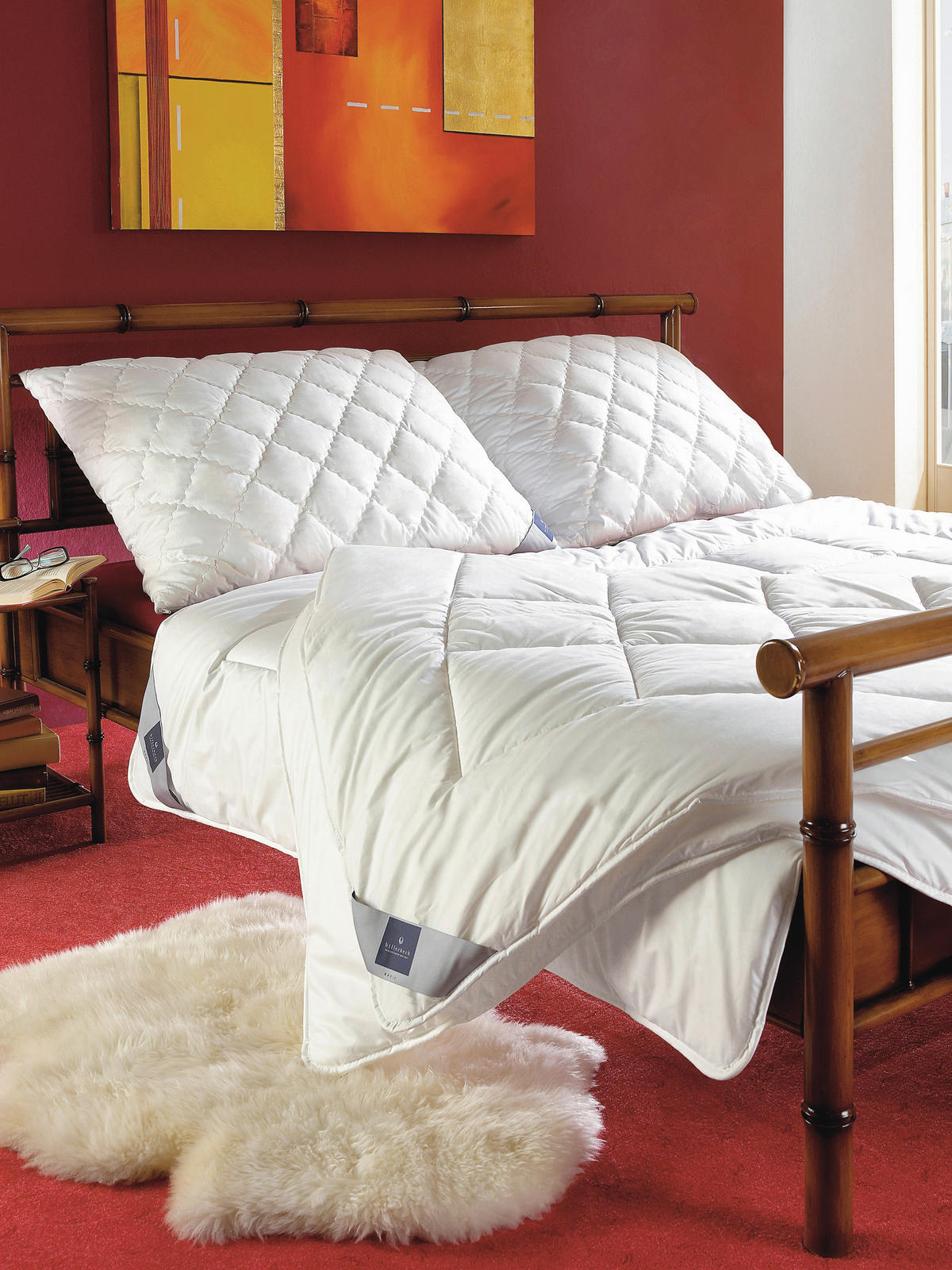 PROŠIVENI JASTUK  40/80 cm       - bela, Konvencionalno, tekstil (40/80cm) - Billerbeck