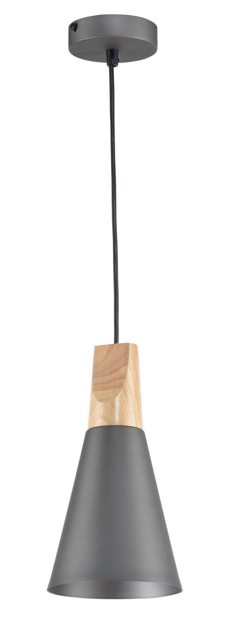 PENDELLEUCHTE Pendant 14/16.5 cm  - Grau, Trend, Holz/Metall (14/16.5cm) - MAYTONI