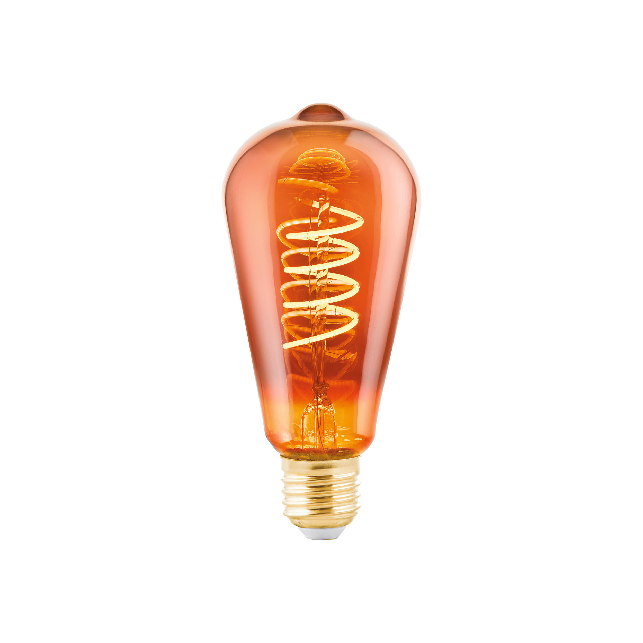 LED-LJUSKÄLLA   E27 4 W  - kopparfärgad, Basics, glas (6,4/14,2cm) - Eglo