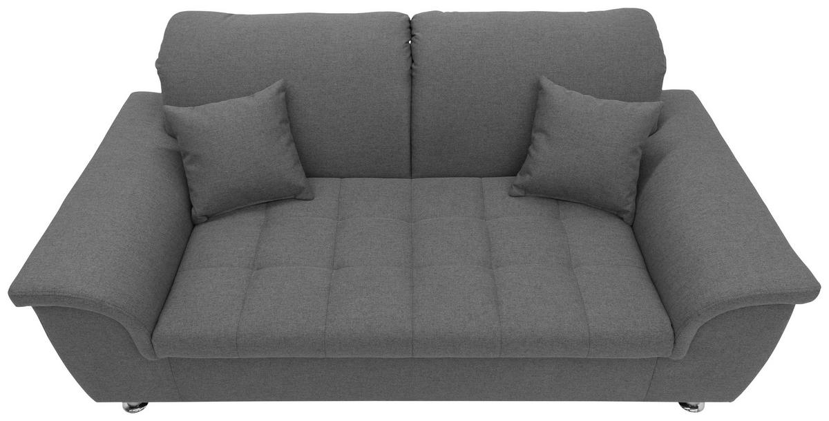 2-SITZER-SOFA in Webstoff Grau  - Chromfarben/Grau, KONVENTIONELL, Textil/Metall (190/81/105cm) - MID.YOU