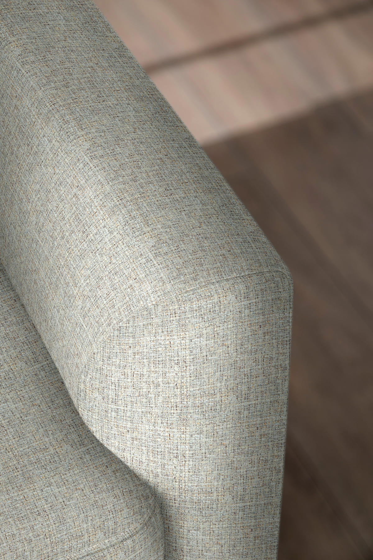 ECKSOFA in Flachgewebe Naturfarben  195/310 cm  - Schwarz/Naturfarben, Design, Textil/Metall (195/310cm) - Schöner Wohnen