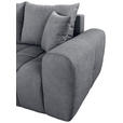 ECKSOFA  in Velours Dunkelgrau  168/298 cm  - Dunkelgrau/Schwarz, KONVENTIONELL, Kunststoff/Textil (168/298cm) - Carryhome