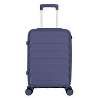 REISEKOFFER Dunkelblau  - Dunkelblau, Design, Kunststoff/Textil (63,5/41/24,5cm) - Novel