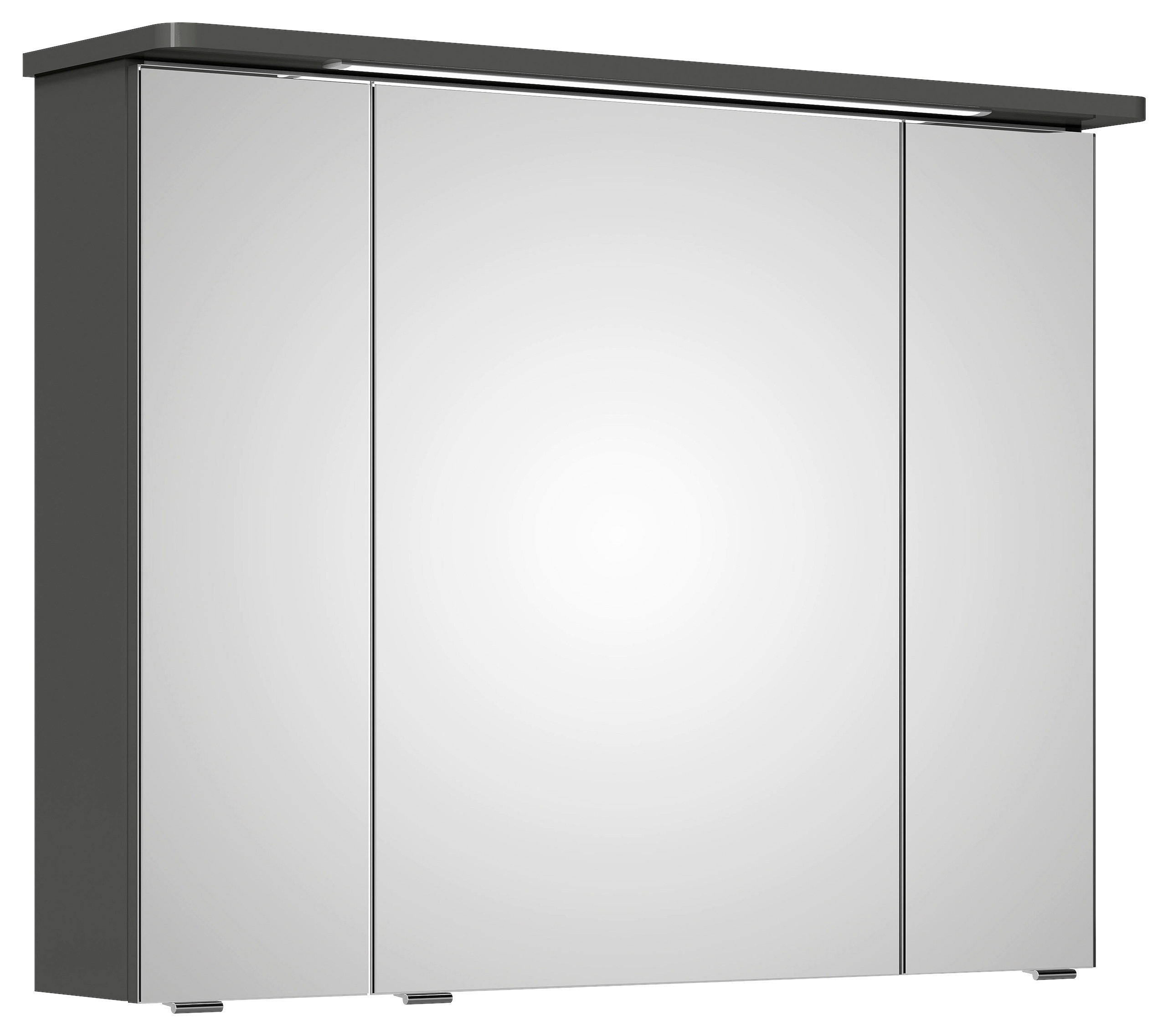 SPIEGELSCHRANK 90/72,2/17 cm  - Grau, Basics, Glas/Holzwerkstoff (90/72,2/17cm) - Xora