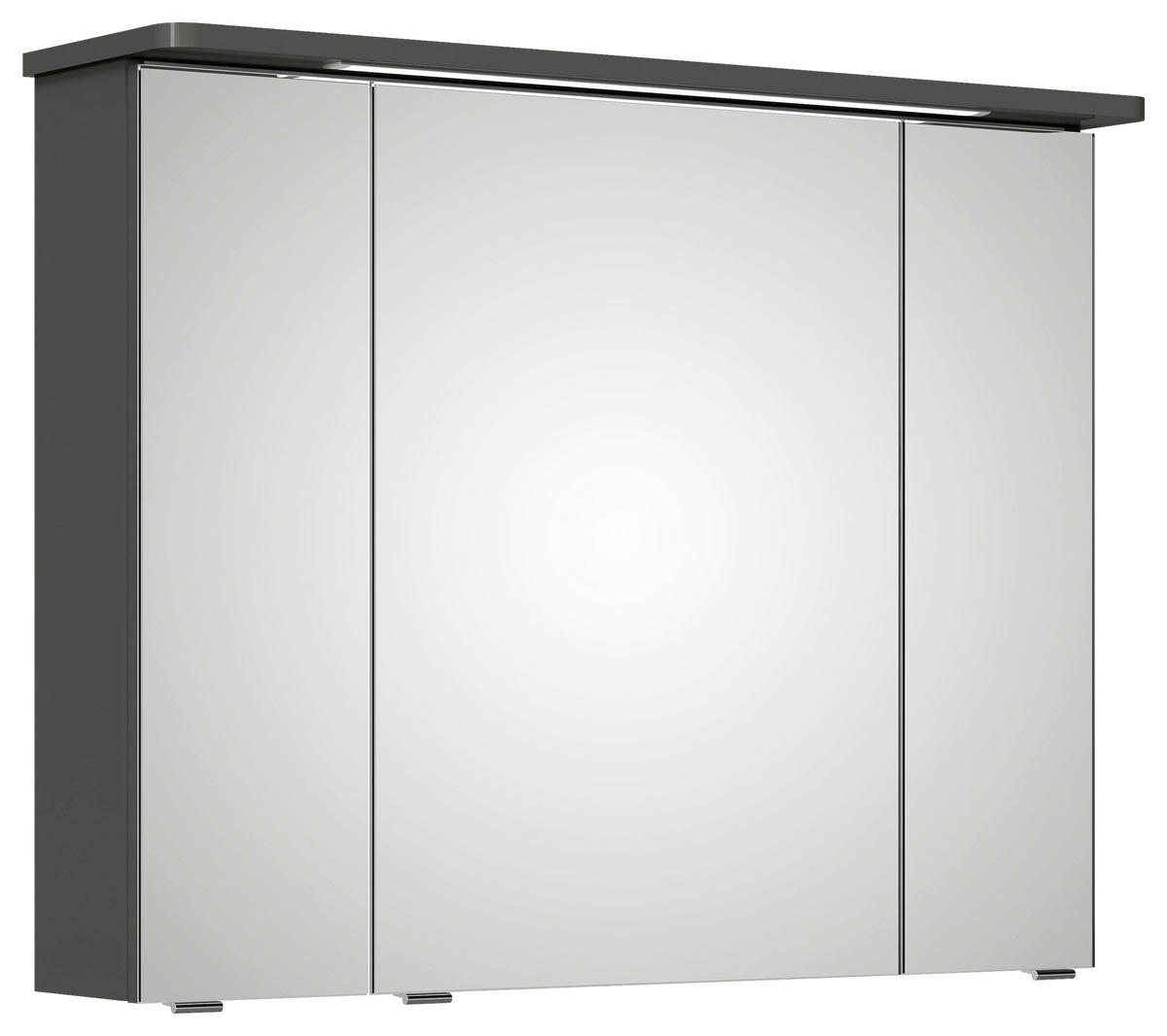 SPIEGELSCHRANK 90/72,2/17 cm  - Grau, Basics, Glas/Holzwerkstoff (90/72,2/17cm) - Xora