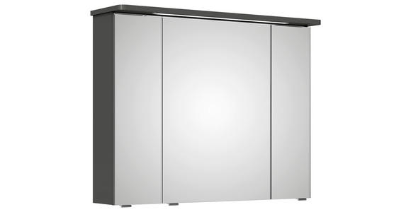 SPIEGELSCHRANK 90/72,2/17 cm  - Grau, Basics, Glas/Holzwerkstoff (90/72,2/17cm) - Xora