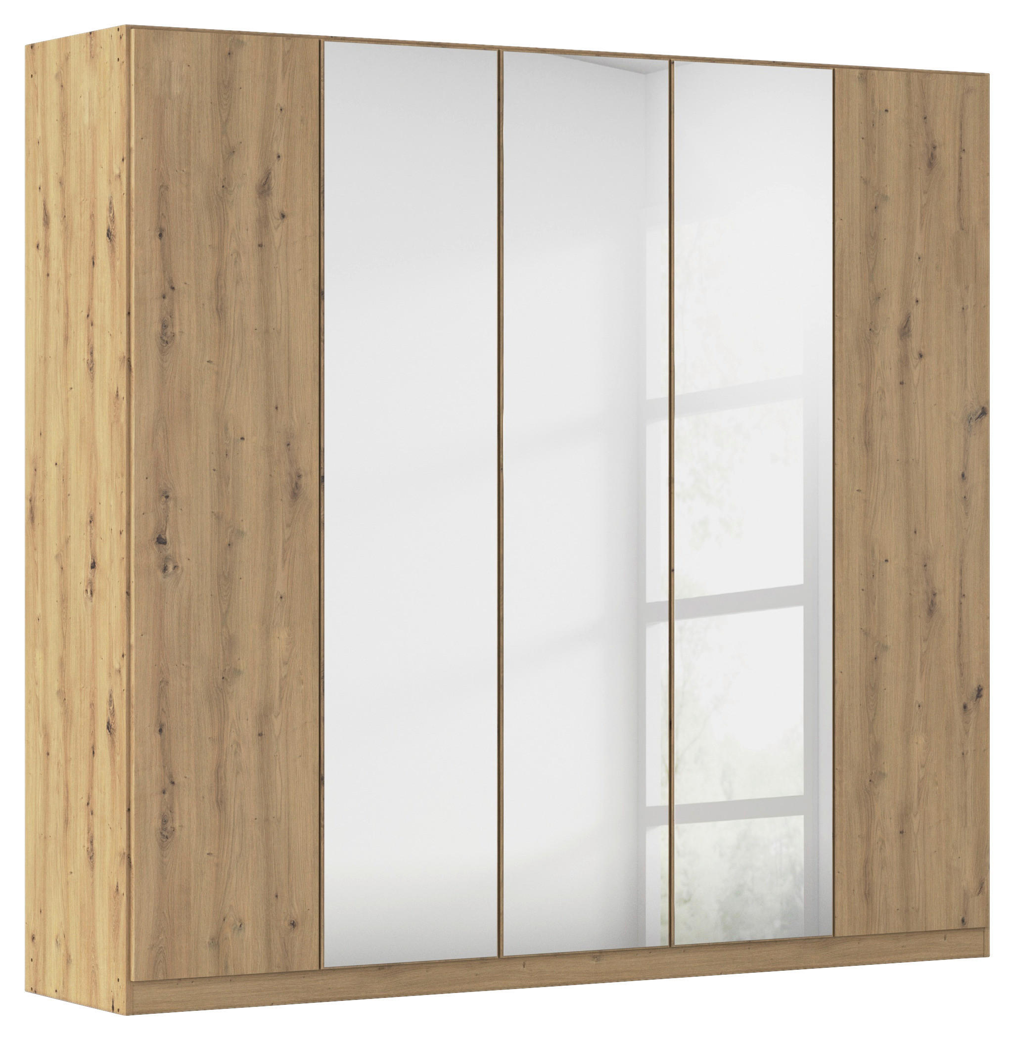 FALTTÜRENSCHRANK in Eiche Artisan  - Eiche Artisan, Holzwerkstoff (226/210/54cm) - Boxxx