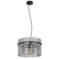 ZÁVĚSNÉ SVÍTIDLO, 40/150 cm  - šedá/černá, Trend, kov/plast (40/150cm)