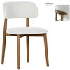 STUHL Nussbaumfarben, Beige Eiche massiv  - Beige/Dunkelbraun, MODERN, Holz/Textil (49/79/51cm) - Livetastic