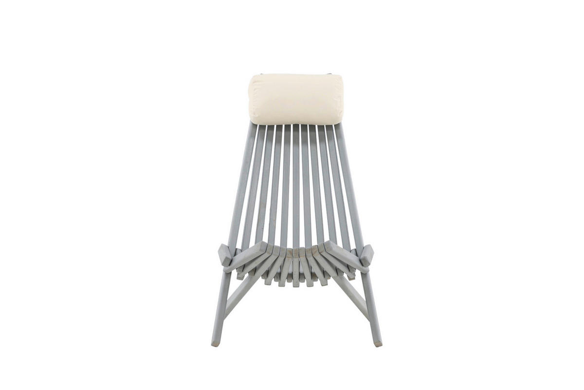 LOUNGEFÅTÖLJ  - mörkgrå/beige, Modern, trä/textil (57/79/73cm) - Gardenson