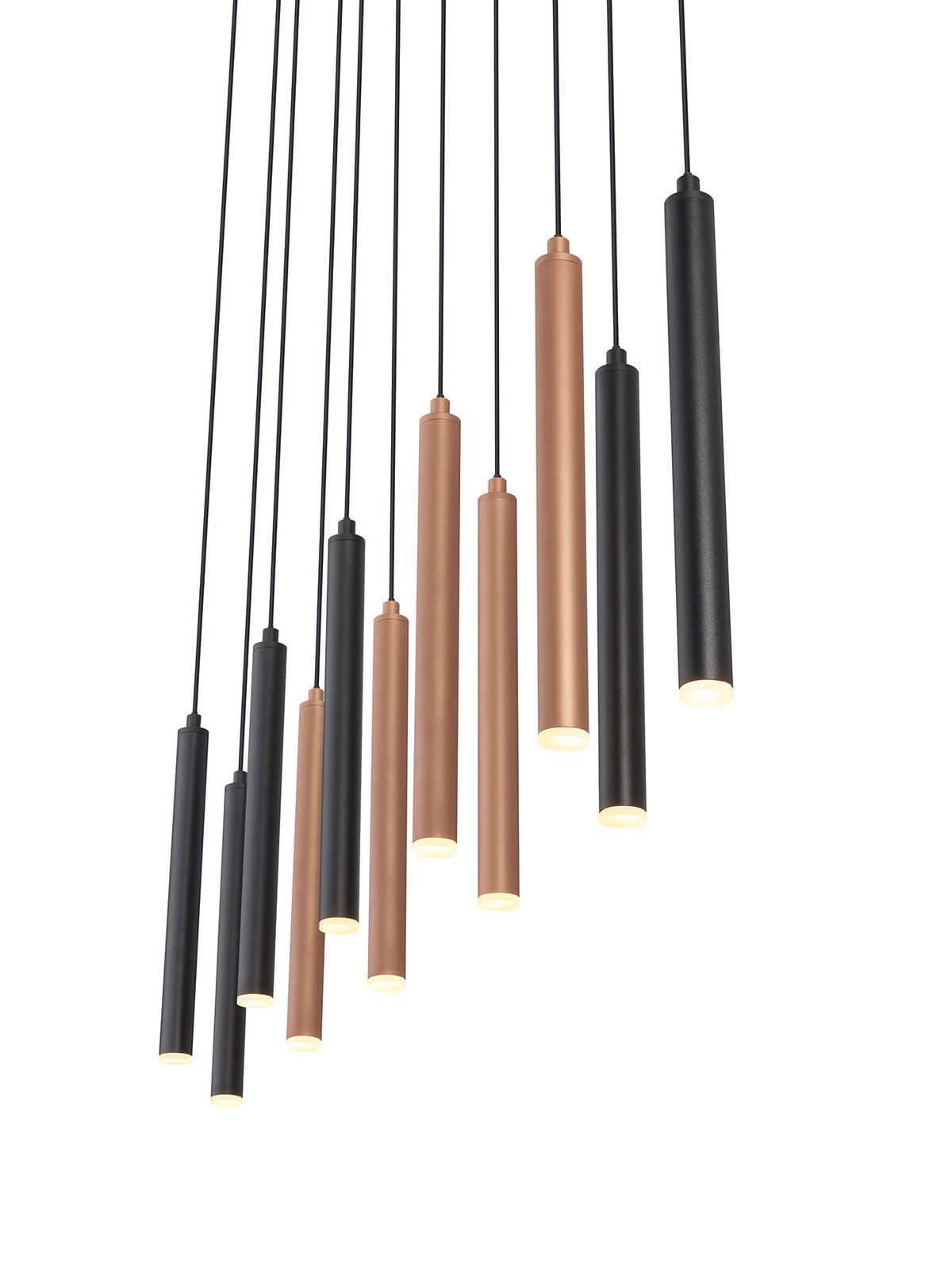 ZÁVĚSNÉ LED SVÍTIDLO, 115/15/150 cm  - bílá/černá, Design, kov/plast (115/15/150cm) - Musterring