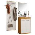 GARDEROBE 3-teilig  in 145/195/37 cm  - Eichefarben/Weiß, Design, Holz/Holzwerkstoff (145/195/37cm) - Novel