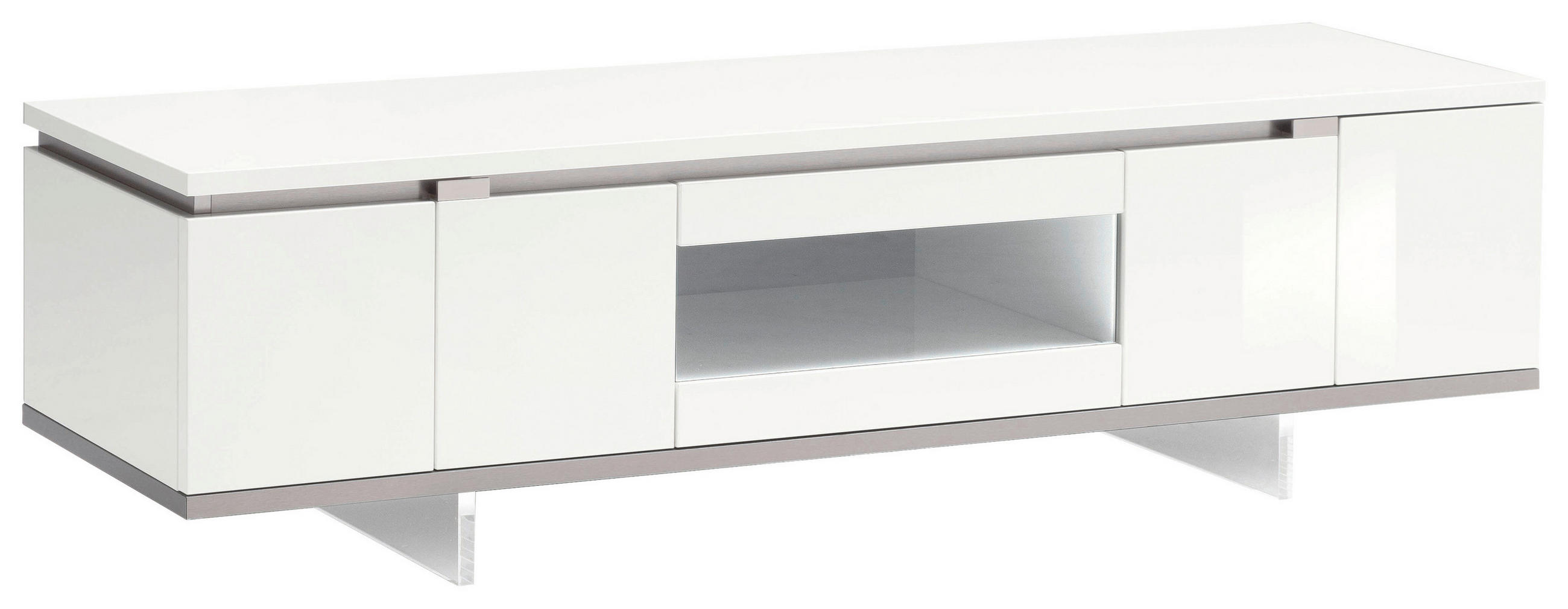 TV-SZEKRÉNY 170/48,2/52,7 cm  - fehér, Lifestyle, faalapú anyag (170/48,2/52,7cm) - Novel