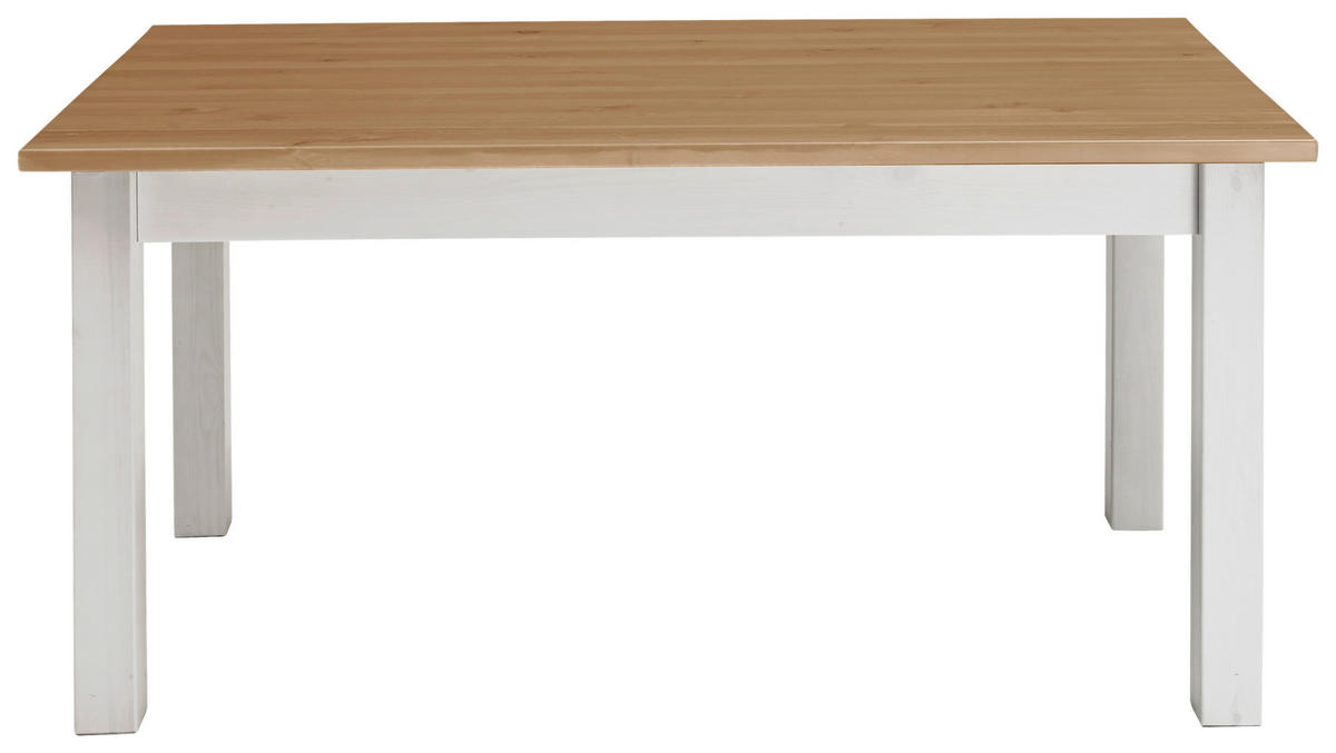 ESSTISCH in Holz 120/78/78 cm  - Laugenfarbig/Weiß, ROMANTIK / LANDHAUS, Holz (120/78/78cm) - Boxxx