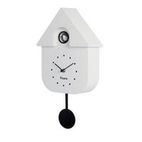UHR Schwarz, Weiß  - Schwarz/Weiß, Design, Kunststoff/Metall (21/21.5/30cm)