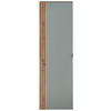 GARDEROBENSCHRANK  in 55/179/37 cm  - Salbeigrün/Schwarz, Design, Holzwerkstoff/Metall (55/179/37cm) - Voleo