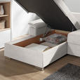 ECKSOFA in Flachgewebe Creme  - Chromfarben/Creme, KONVENTIONELL, Textil/Metall (176/285cm) - Novel