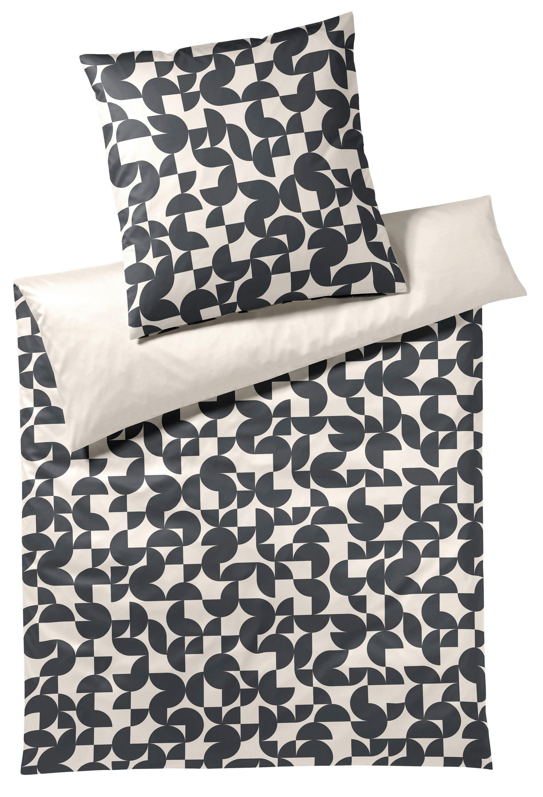 POSTELJNINA 140/200 cm mako saten antracit  - antracit, Konvencionalno, tekstil (140/200cm) - Elegante