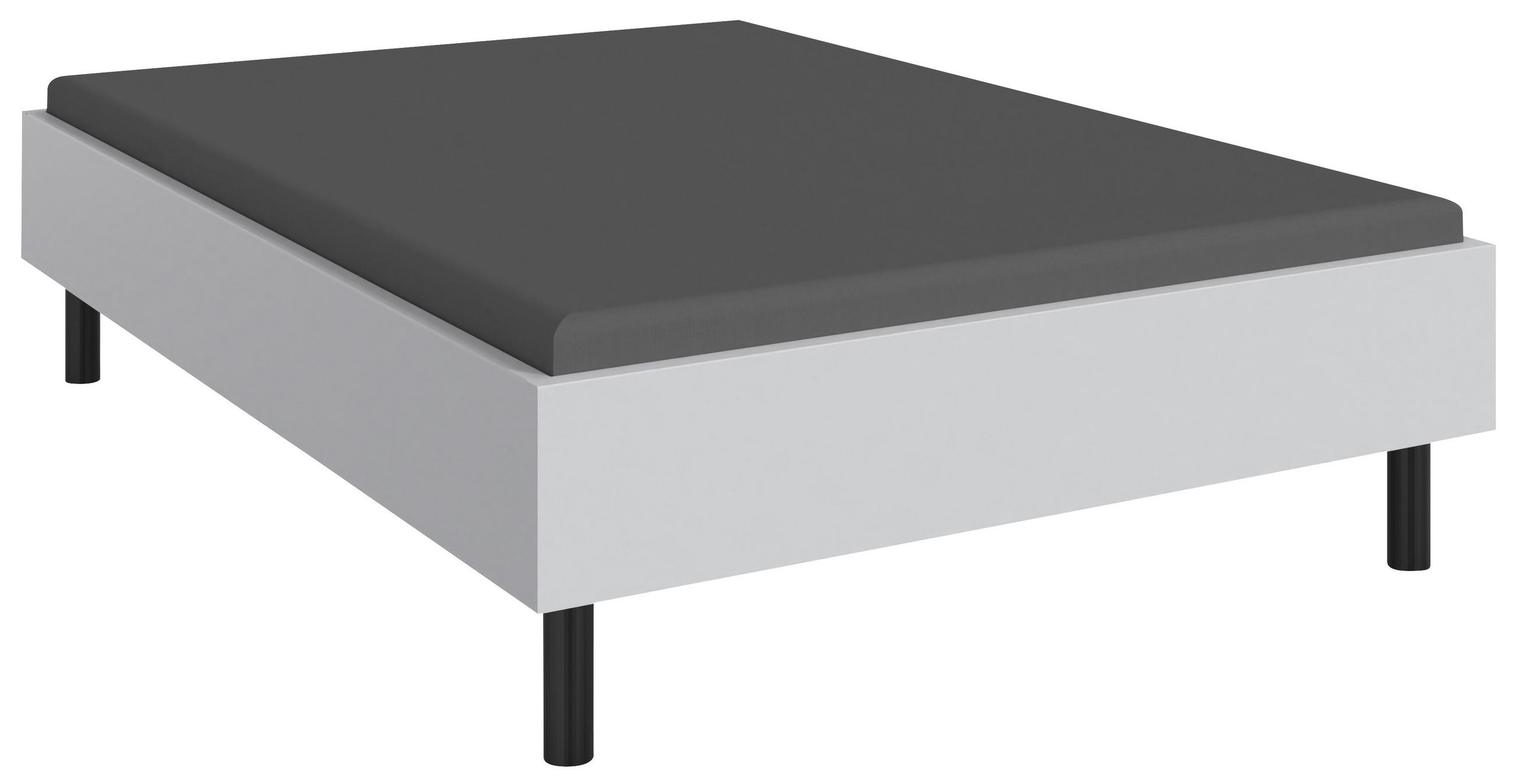 FUTONSKA POSTELJA x , leseni material bela - črna/bela, Moderno, leseni material (120/200cm) - Hom`in
