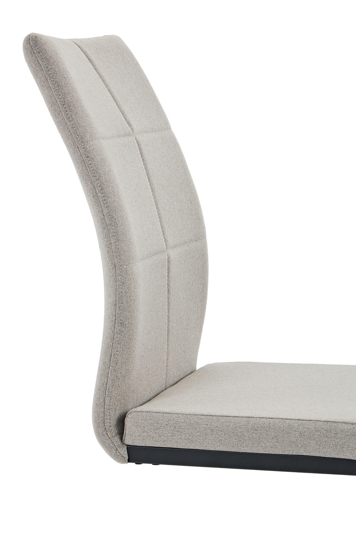 SCHWINGSTUHL-SET 4 Stück  in Stahl Webstoff  - Schlammfarben/Schwarz, MODERN, Textil/Metall (43/98/60cm) - MID.YOU