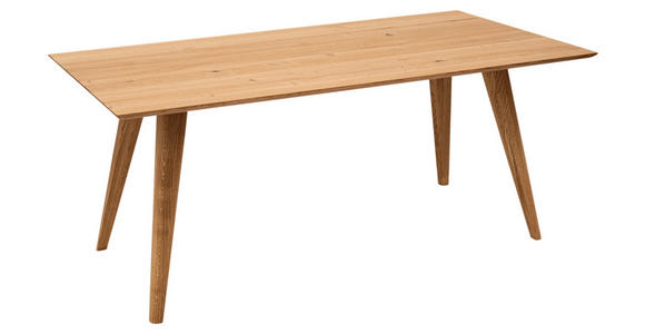 ESSTISCH Eiche massiv rechteckig Eichefarben  - Eichefarben, KONVENTIONELL, Holz (180/90/76cm) - Voleo