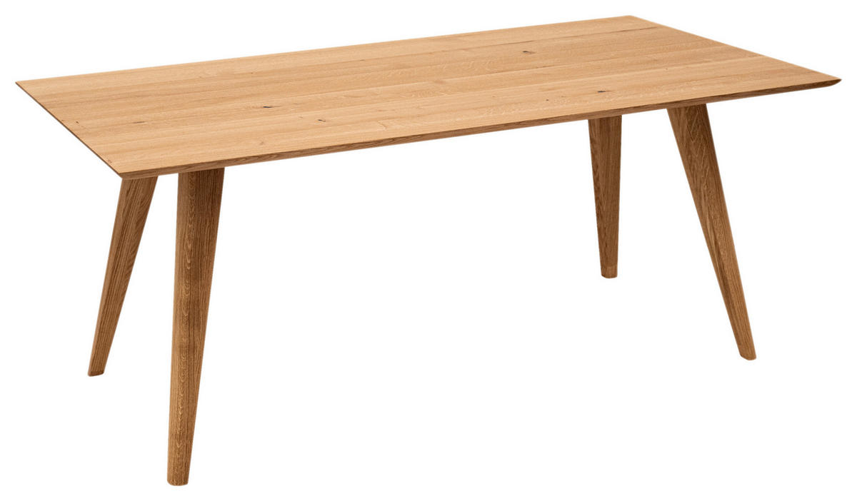 ESSTISCH Eiche massiv rechteckig Eichefarben  - Eichefarben, KONVENTIONELL, Holz (180/90/76cm) - Voleo