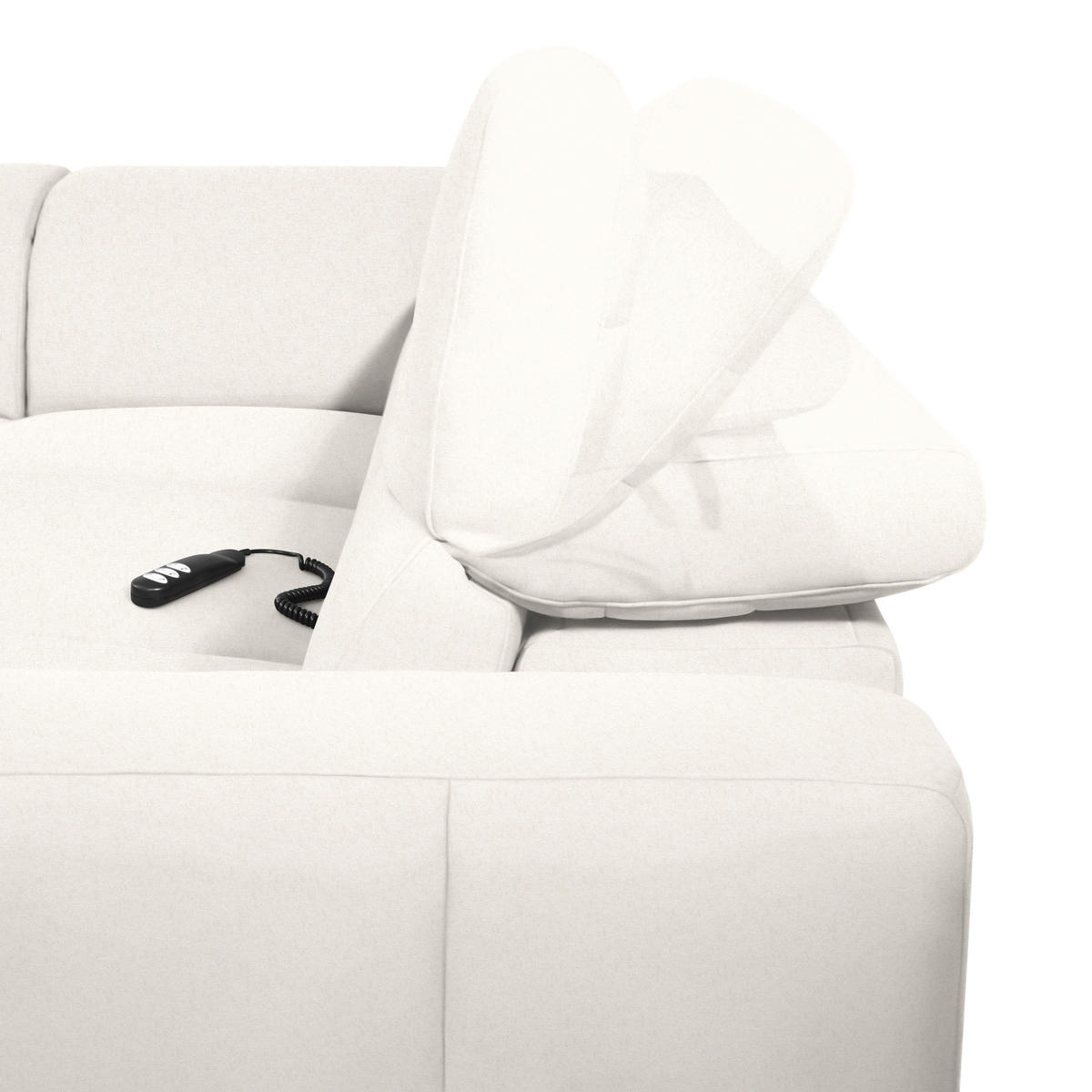 ECKSOFA Beige Flachgewebe  - Beige/Schwarz, Design, Textil/Metall (238/290cm) - Pure Home Lifestyle