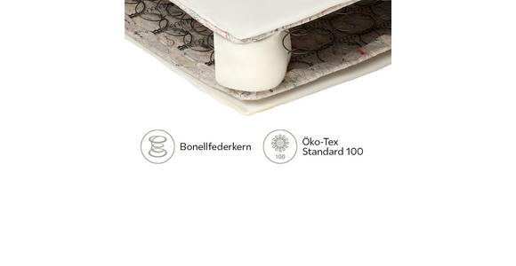 FEDERKERNMATRATZE 90/200 cm - Weiß, Basics, Textil (90/200cm) - Sleeptex