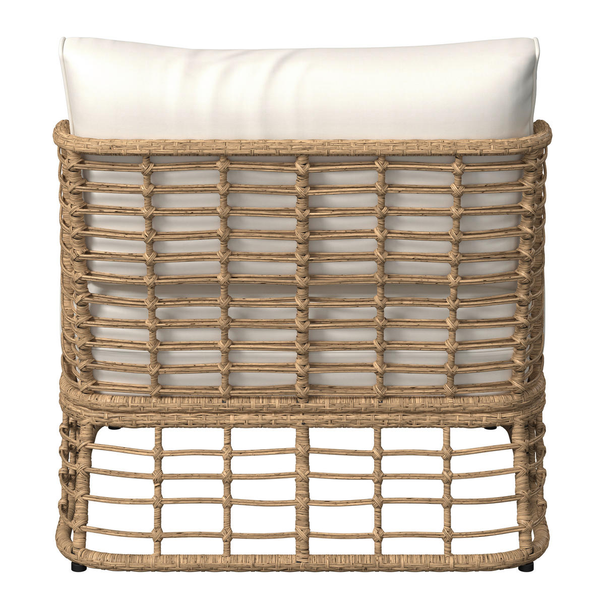 GARTEN-RELAXSESSEL 81/71/88 cm  - Beige/Creme, Natur, Kunststoff/Textil (81/71/88cm) - Ambia Garden