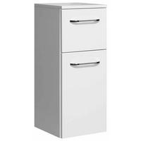 HÄNGESCHRANK 30/73/33 cm  - Chromfarben/Weiß Hochglanz, KONVENTIONELL, Holzwerkstoff/Metall (30/73/33cm) - Sadena