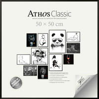 BILDERRAHMEN - Schwarz, Basics, Glas/Papier (50/50/1,8cm)