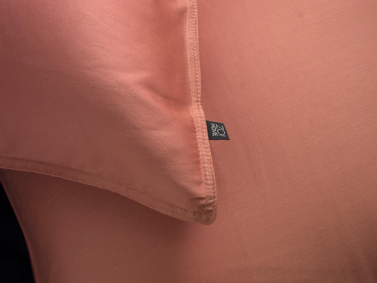 BETTWÄSCHE Satinado Makosatin 155/220 cm  - Dunkelrosa, Basics, Textil (155/220cm)